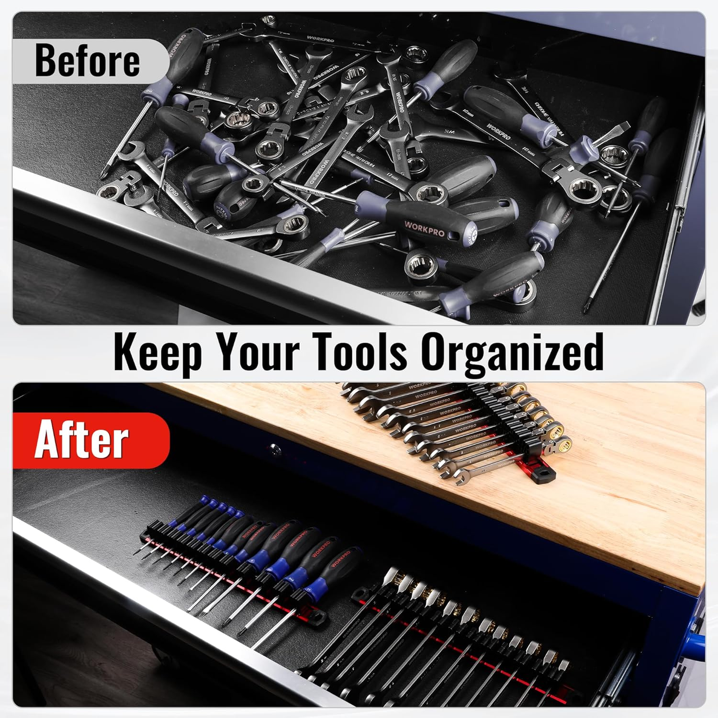 Magnetic Screwdriver Organizer and Wrench Organizer,12-Slot Screwdriver and Wrench Holder