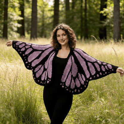 🦋Monarch Butterfly Crochet Cardigan