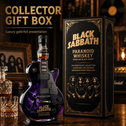 🎸Black - Sabbath Paranoid Guitar Collectible Glass Decanter🎸