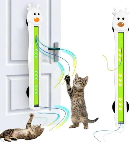 Interactive Cat Toys for Indoor Cats - Automatic Cat Toys with Motorized String Action