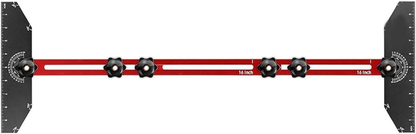 Stair Tread Jig Stair Tread Gauge Solid Aluminum Alloy with Case Adjustable Sliding Stair Tread Measuring Tool