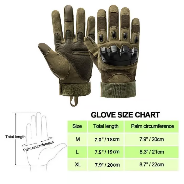 🧤🧤2PCS Tactical Full Finger Gloves with Soft Knuckle Protection,Touchscreen,Non-Slip,Breathable,For Outdoor Sports, Motorcycle Riding, Training,Hunting,MenWomen,work gloves