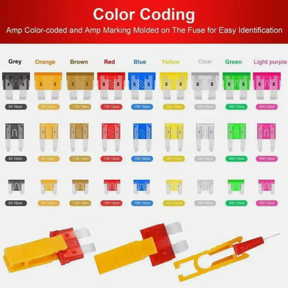 306PCS&Car Blade Fuse Assortment Set with Assorted Car Blade Fuses
