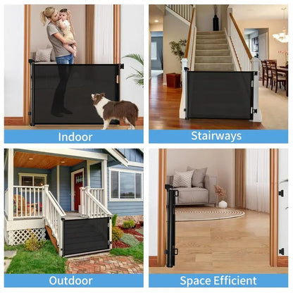 Retractable Baby Gate,Mesh Baby Gate or Mesh Dog Gate