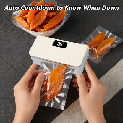 🔥🔥Mini Bag Rechargeable Sealer Machine with LED Power Display,Heat Sealer and Cutter with 6 Adjustable Gears