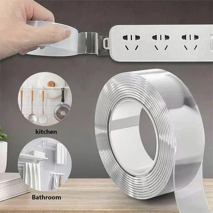 10.5FT Ultra-strong Double Sided Adhesive Nano Tape Heavy Duty Transparent Reusable Tapes