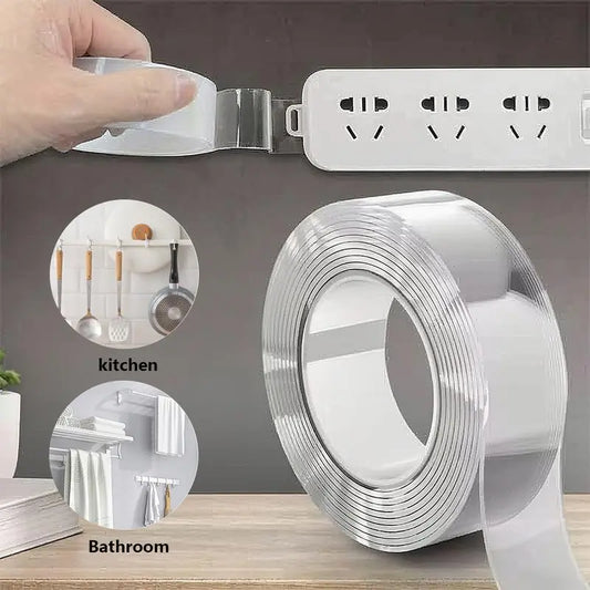 10.5FT Ultra-strong Double Sided Adhesive Nano Tape Heavy Duty Transparent Reusable Tapes