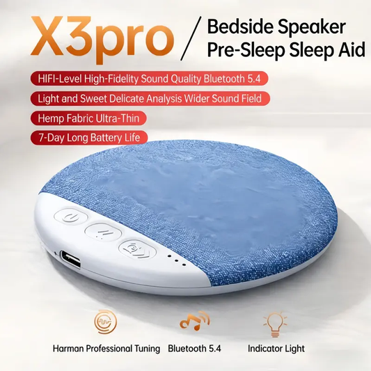 Bluetooth pillow speaker, helping you sleep well. Simple design, no need for headphones. Stereo speaker with Bluetooth technology, providing a comfortable listening experience. Ideal gift for holidays