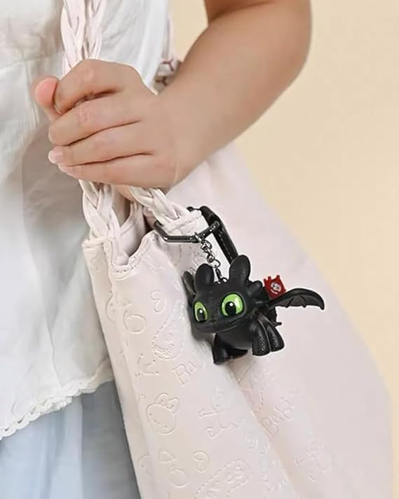 ✨️✨️4 PCS Flexible Dragon Keychain Articulated Keychain Toy with Movable Body Segments for Keys, Backpack, Bag Charm, Desk Display