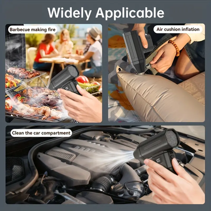✨️✨️High-Speed Brushless Air Purifier 100000rpm Turbo Fan🔋, 6000mah LED Light, Long-Lasting, 6 Speed Adjustable, Portable Handheld Blower, USB Rechargeable Fan