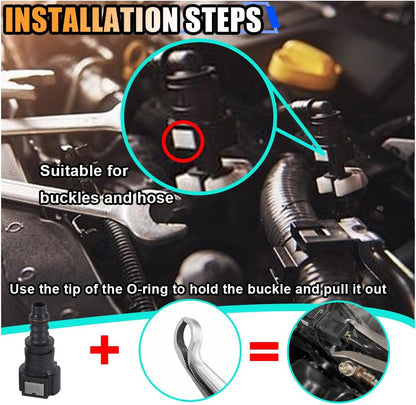 🛠️11 Inch Car Electrical Disconnect Pliers, Electrical Connector Disconnect Pliers Car Fuel Feed Pipe Plier