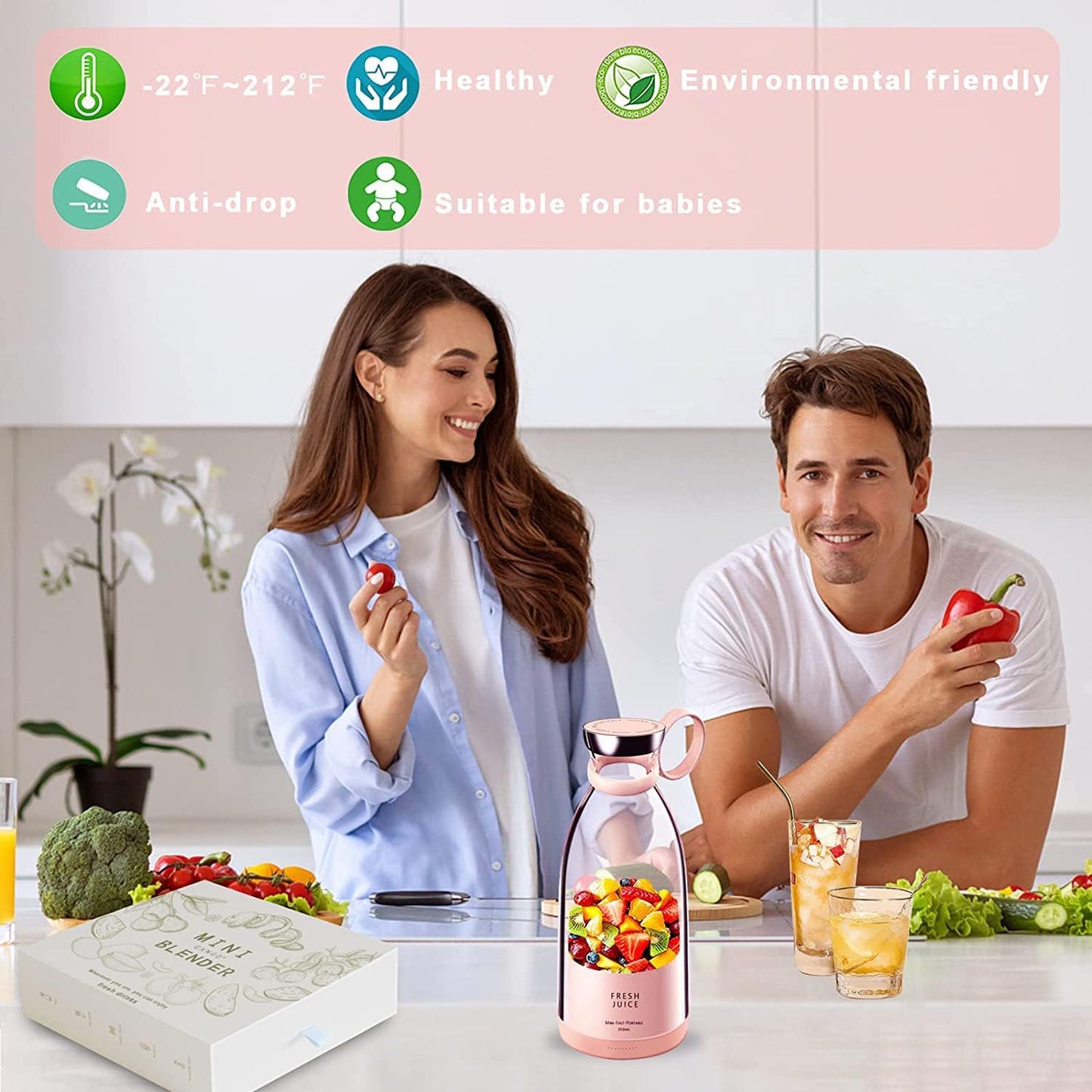 350ml Wireless Portable Electric Juicer