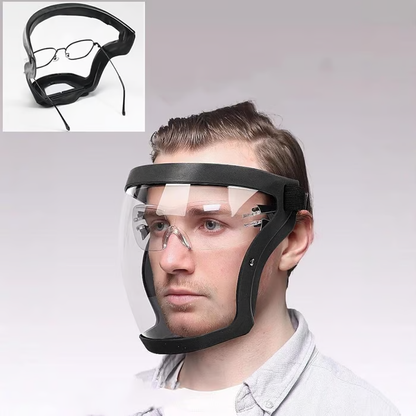 Clear HD-Visibility Anti-Fog Full Face Shield Upgraded