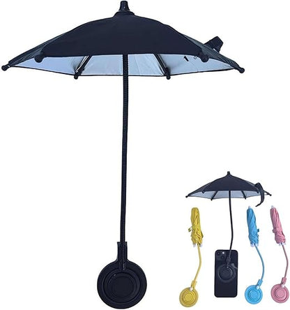 ☀️Magnetic Phone Umbrella for Sun, Hands Free Adjustable Sun Shade to Avoid Overheating for All Phones