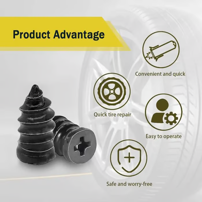 🔥⚒️100PCS Tire Repair Rubber Nails Kit with 2 Sizes for Car/Motorcycle/Truck/Tractor