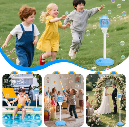✨️✨️Torch Bubble Machine Maker Stand, Adjustable Height Magical Bubble Torch Garden Lamp Rechargeable Automatic Endless Bubble Fun