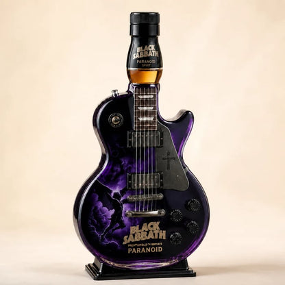 🎸Black - Sabbath Paranoid Guitar Collectible Glass Decanter🎸