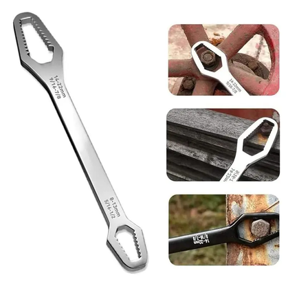 8-22mm Universal Torx Wrench Set, Double-ended Self-tightening Adjustable Wrench Tools