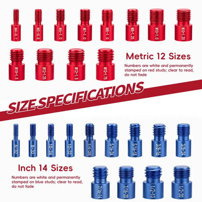 🔩Nut & Bolt Thread Checker Gauge Set | 26PCS / 44PCS Two Options Available