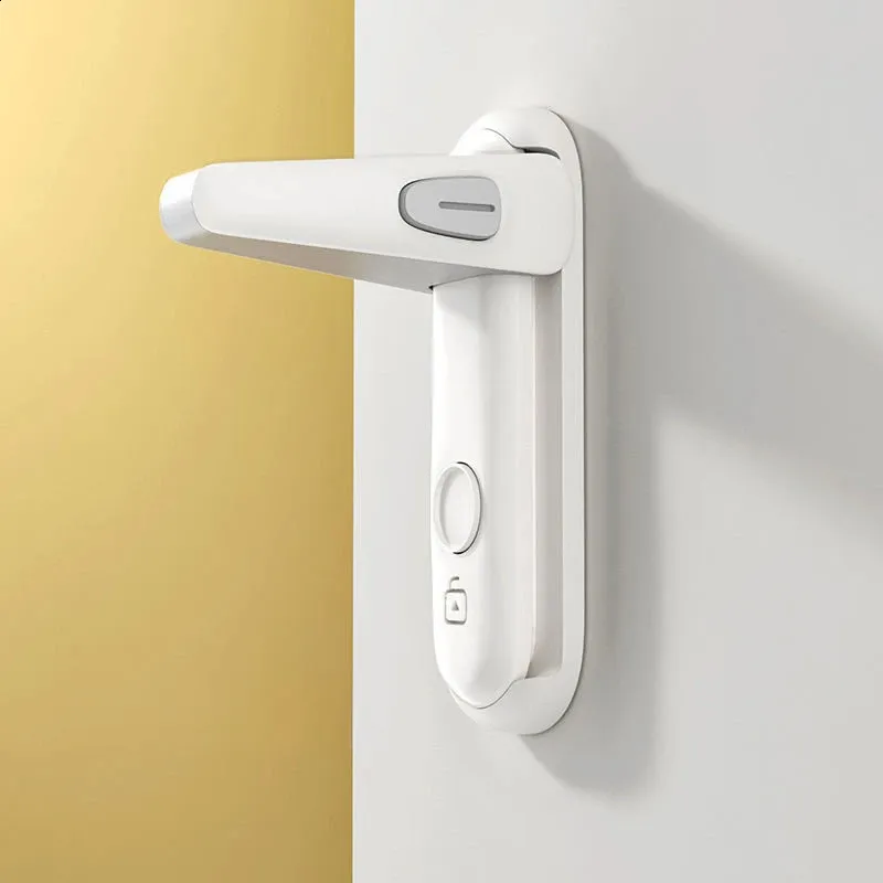 Gate with Smart Lock - Kitchen & Child Safety, No Punch Install, Adjustable Opening