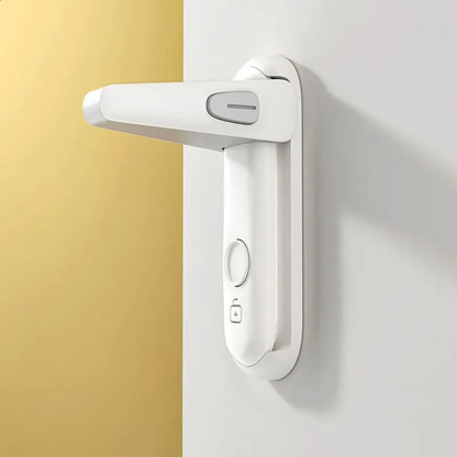 Gate with Smart Lock - Kitchen & Child Safety, No Punch Install, Adjustable Opening