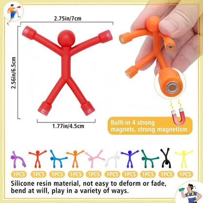 ✨️✨️Magnetic Fidget Toys Bright Solid Colors BPA-Free Sensory Building Fridge Kids Toys