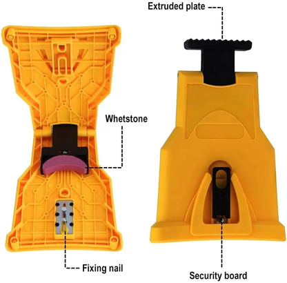 🪚🪚Portable Teeth Chainsaw Sharpener, Proprietary Bar for 14/16/18/20 Inches Two Holes Chain Saw Bar summervibes
