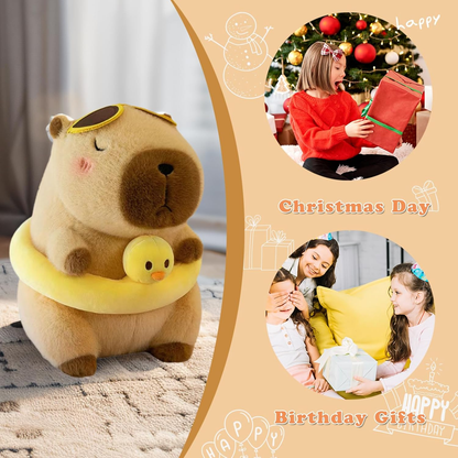 ✨️✨️Cute Capybara Plush, 10 Inch Capybara Stuffed Animal Kawaii Soft Capybara Doll Pillow Gifts for Boys Girls