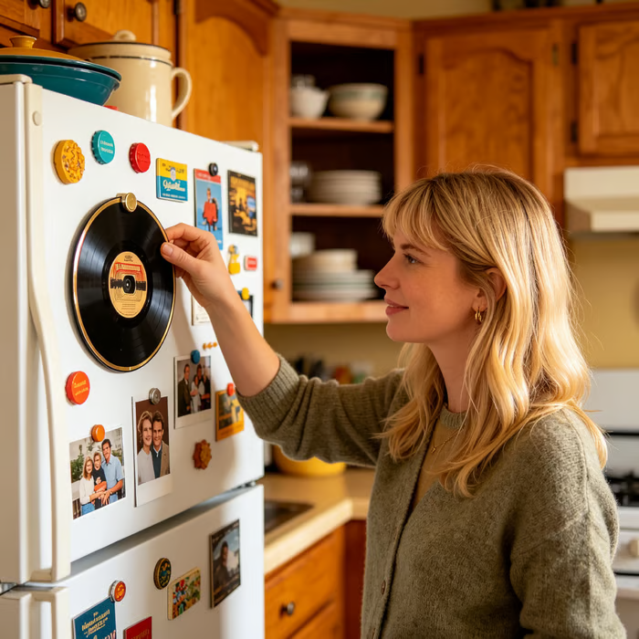 NFC-Enabled Singing Acrylic Ornament — Night Light & Fridge Magnet with Built-in Speaker