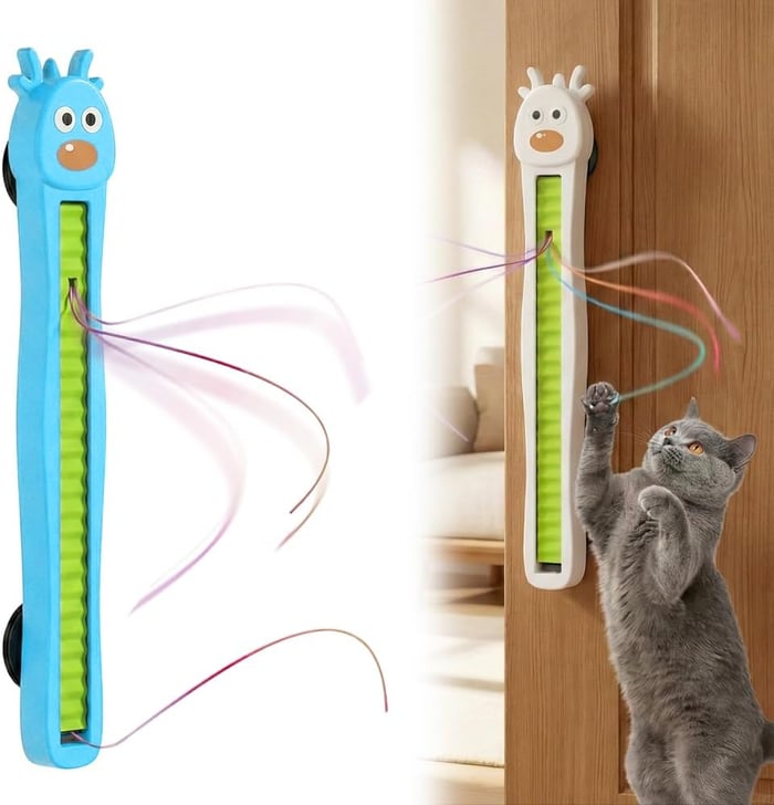 Interactive Cat Toys for Indoor Cats - Automatic Cat Toys with Motorized String Action