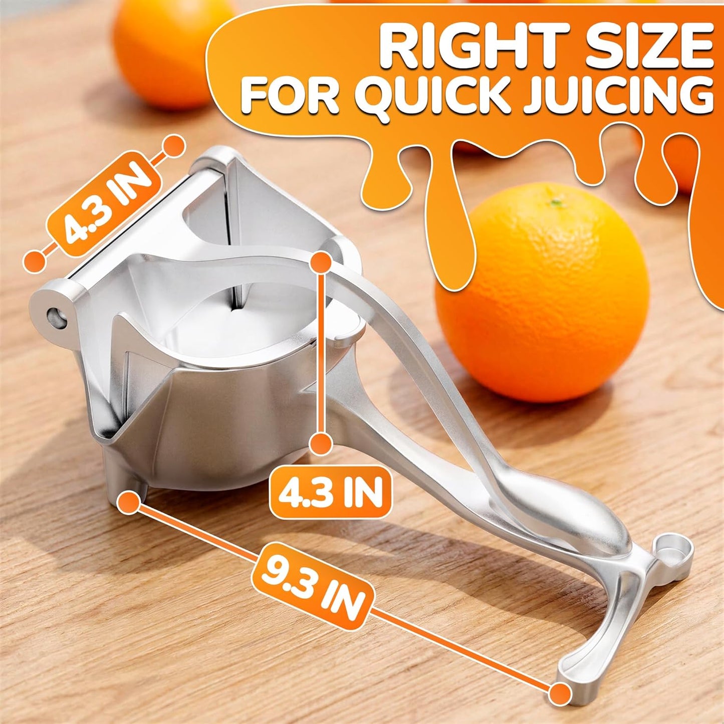 Fruit Juice Squeezer Handheld Aluminum Alloy