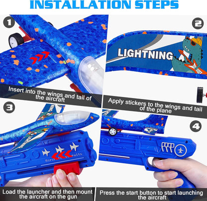 ✈️Airplane Launcher Toys, Outdoor Flying Toy for Kids