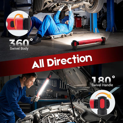 🧲🌟Magnetic Work Light, Portable Under Hood Lights Machanic Tools for Car Repairing, Inspection, Garage, Emergency