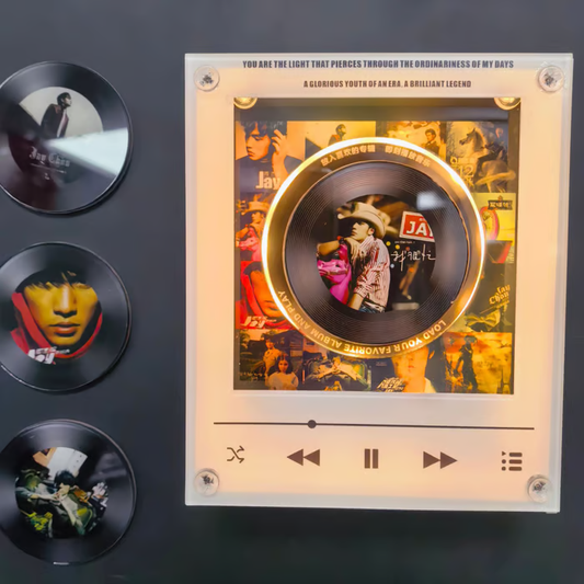 NFC-Enabled Singing Acrylic Ornament — Night Light & Fridge Magnet with Built-in Speaker