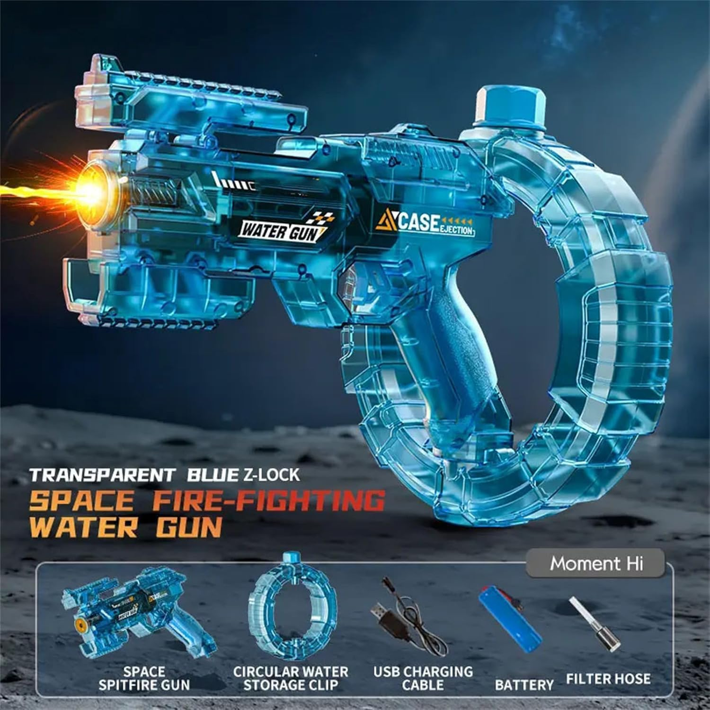Electric Water Guns Adults Kids, Automatic Blaster Long Range High Pressure Pump, Powerful Rechargeable Squirt Guns