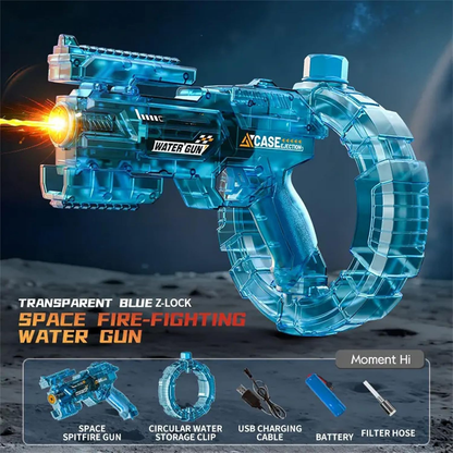 Electric Water Guns Adults Kids, Automatic Blaster Long Range High Pressure Pump, Powerful Rechargeable Squirt Guns