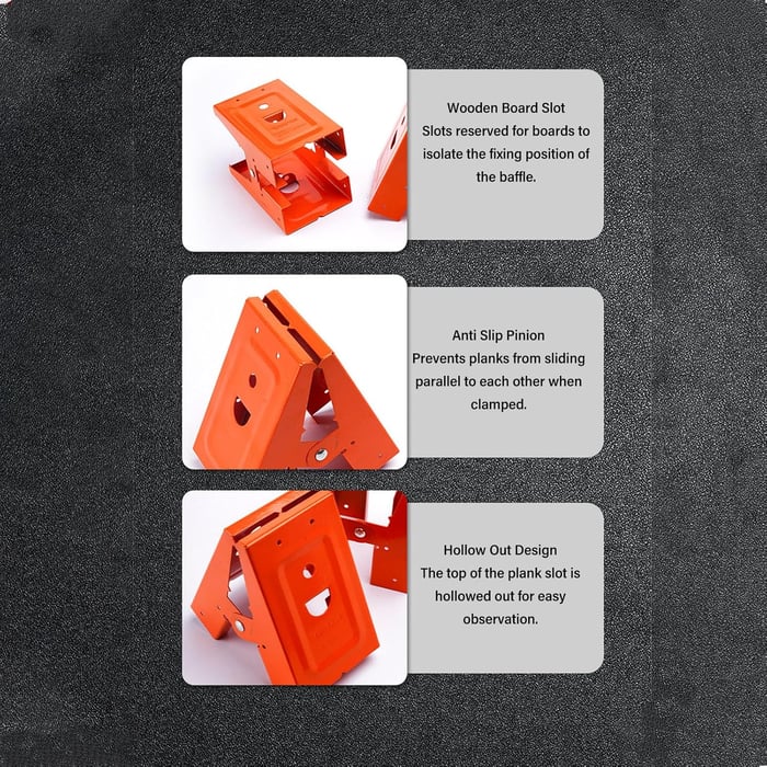 2Pcs Heavy Duty Sawhorse Brackets with Down Clamp