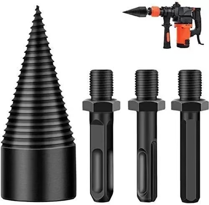 🛠️WOOD LOG SPLITTER FIREWOOD DRILL BIT