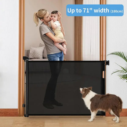Retractable Baby Gate,Mesh Baby Gate or Mesh Dog Gate
