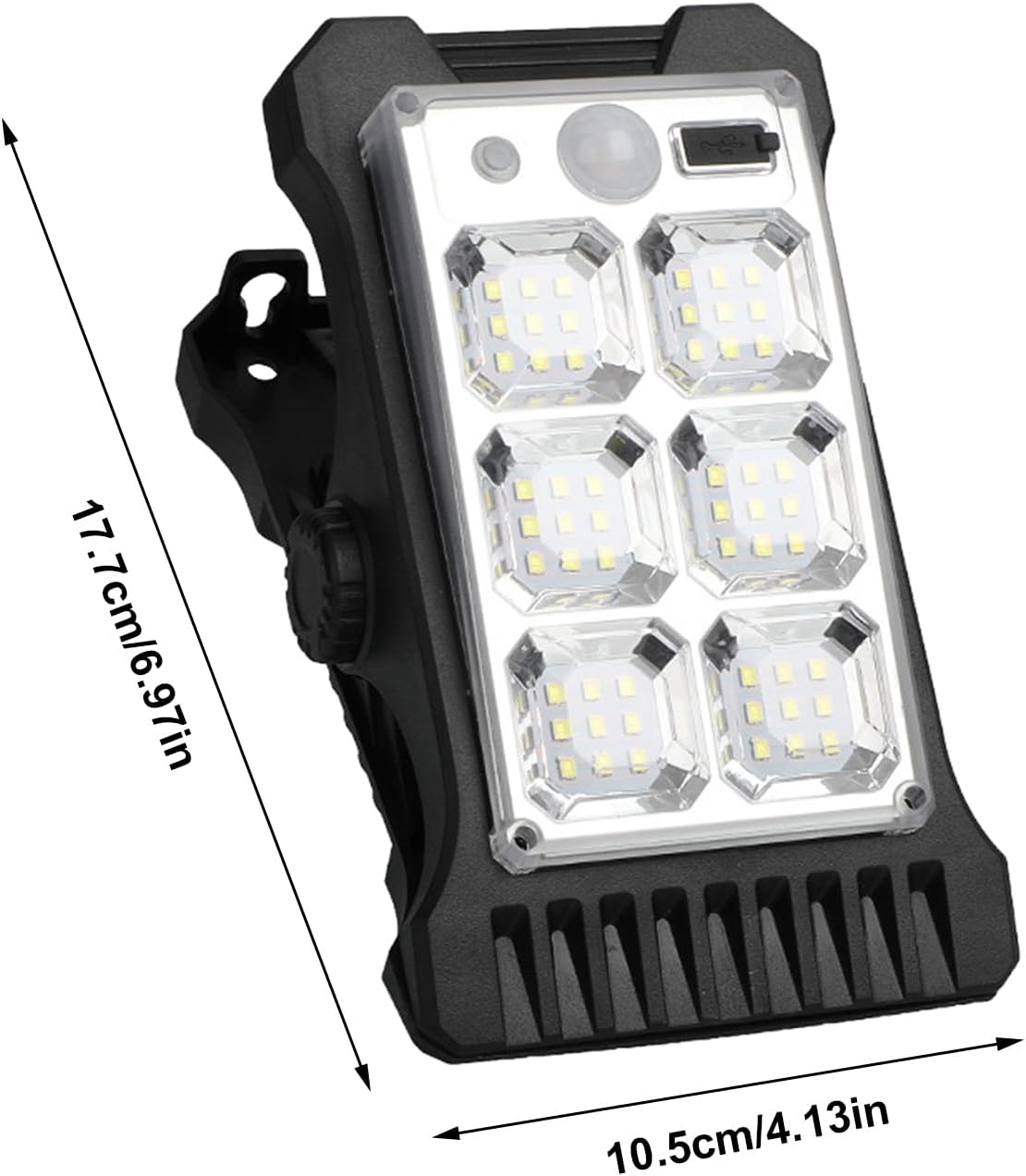 ✨️✨️Clip on Fence Solar Lights,Wall Lights | Solar Outdoor Clip Motion Sensor Security Light USB Charging Waterproof