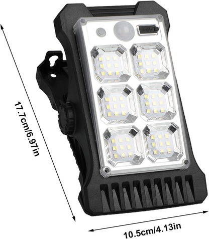 ✨️✨️Clip on Fence Solar Lights,Wall Lights | Solar Outdoor Clip Motion Sensor Security Light USB Charging Waterproof