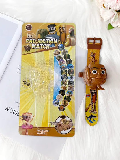 ⌚️Tung Tung Tung Sahur Kids Digital Projector Watch with 24 Image Slides, Adjustable Character Strap