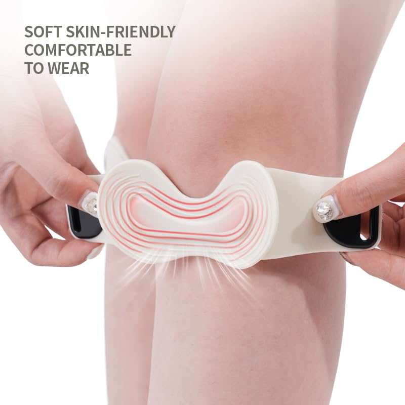 🏃‍➡🏃‍➡Silicone Patellar Tendon Support Strap 2 Pack,Knee Strap for Knee Pain Relief