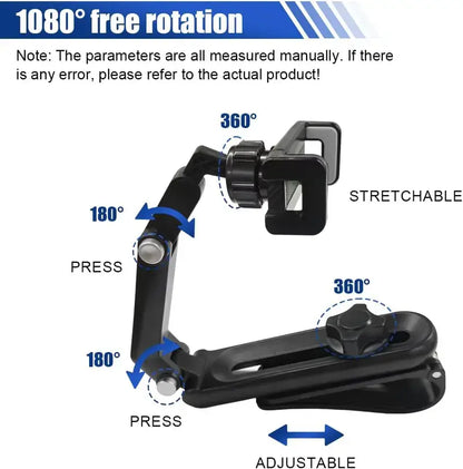 📱1080° Multi-function Sun Visor Universal 360 Degree Rotating Phone Holder Suitable