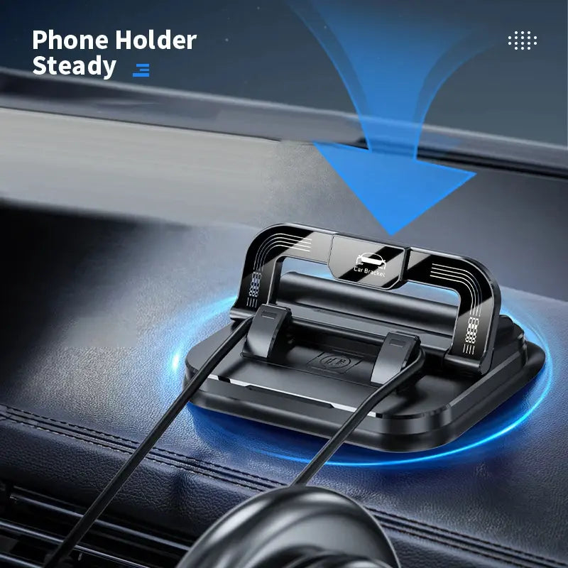 Car phone holder, portable mobile phone holder, stable and durable.In-built parking number plate function, quickly switch to a phone number plate