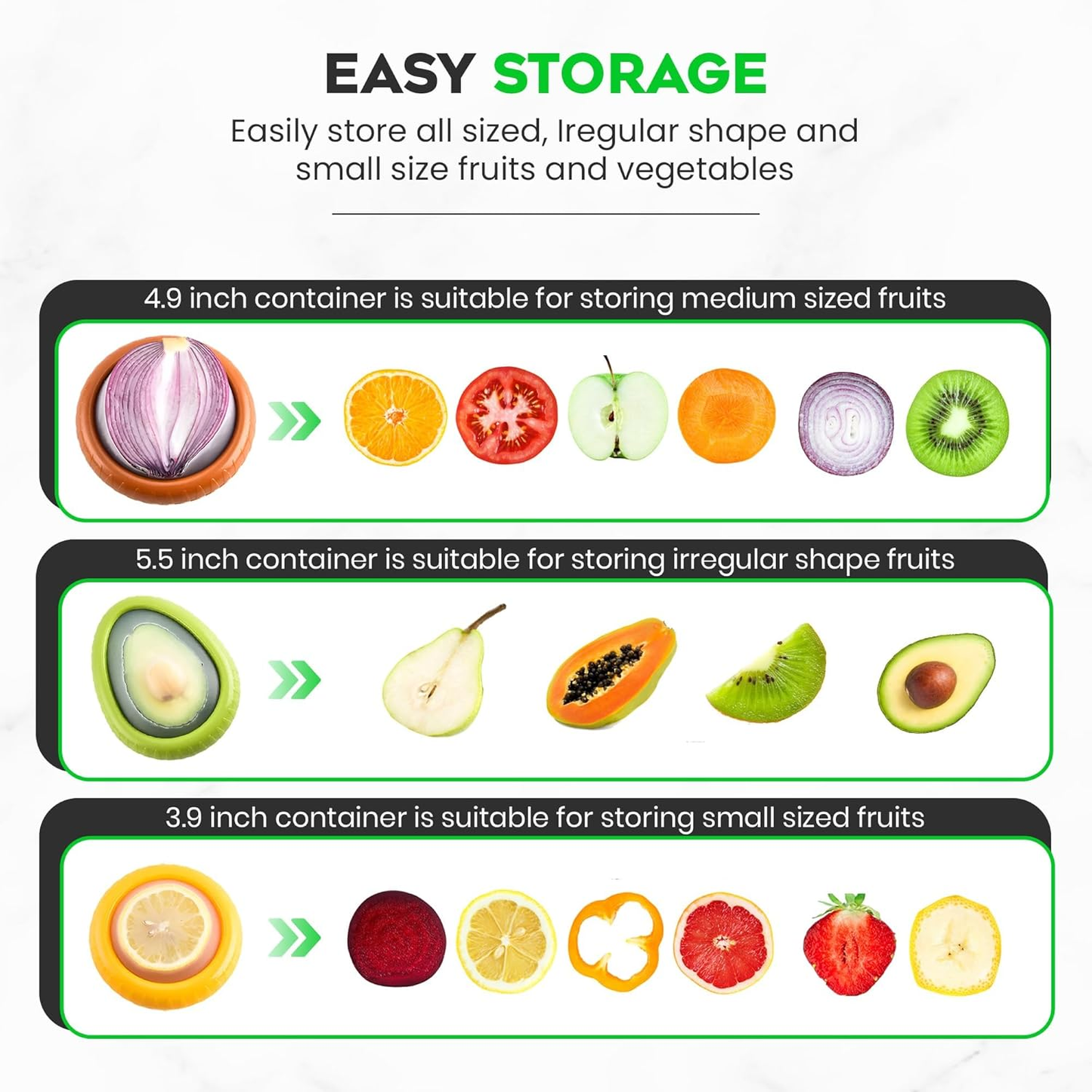 ✨️✨️4PCS Silicone Saver - as Onion Saver & Lemon Saver, Avocado Keeper, Tomato Saver, and More - Anti-Oxidation + Reusable Fruit and Vegetable Storage Containers for Fridge