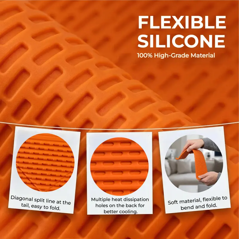 ✨️✨️Flexible Silicone Aluminum Phone Stand, Bendable Rollable Foldable Design