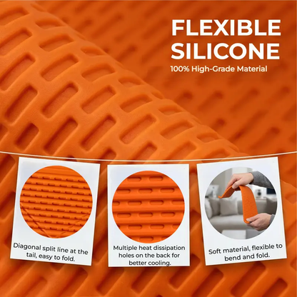 ✨️✨️Flexible Silicone Aluminum Phone Stand, Bendable Rollable Foldable Design