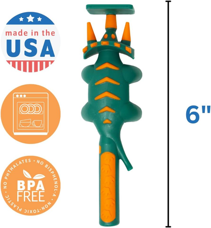 Dinosaur-Themed Plate & Utensil Set — Sectioned Tableware for Toddlers