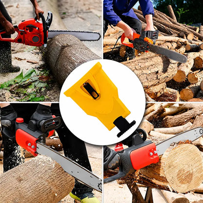 🪚🪚Portable Teeth Chainsaw Sharpener, Proprietary Bar for 14/16/18/20 Inches Two Holes Chain Saw Bar summervibes